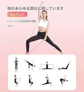 Amazon.co.jp: エクササイズバンド トレーニングバンド ゴムバンド