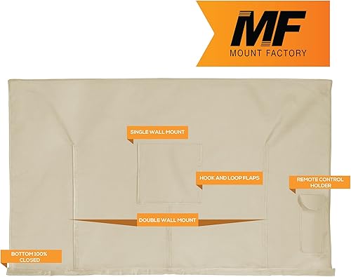 Miniatura 2 de Funda de TV para exteriores, modelo de 32 pulgadas para pantallas planas de 30 a 34 pulgadas, ajuste delgado, resistente a la intemperie, protector