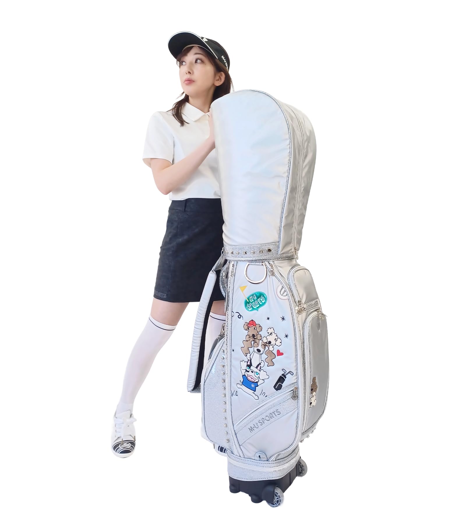 Amazon | [MU SPORTS] ゴルフ 軽量 キャディーバッグ ローリングソール