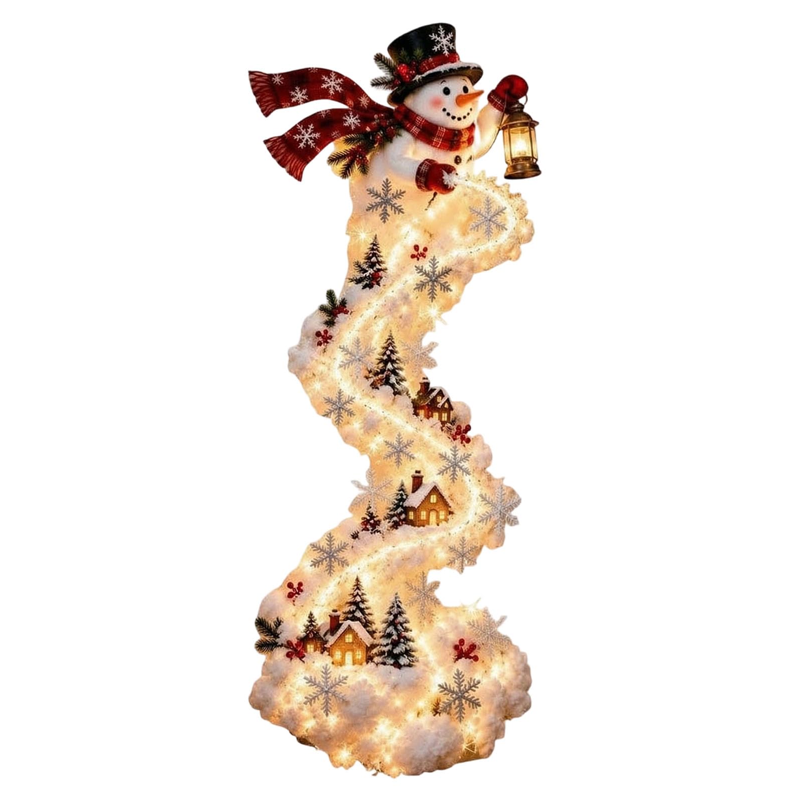 Christmas Magic Trail Wall Light, Cascading Christmas Wall Decor，Christmas Decor with Warm White Glow Sparkling Cascading Snow Light for Home Office Store Decor A Little Xmas Magic