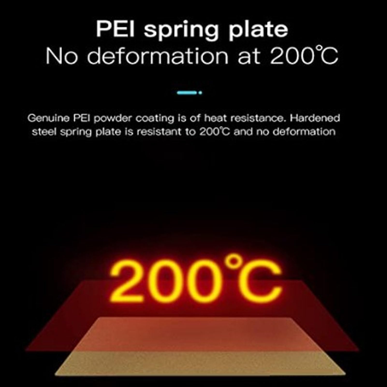 Imprimante 3D Plaque D'aimant en Acier à Ressort Flexible 410 X 410 Mm Plate-forme Magnétique PEI à Double Face pour CR10 S4, Texture Matt, Aucune Colle Requise