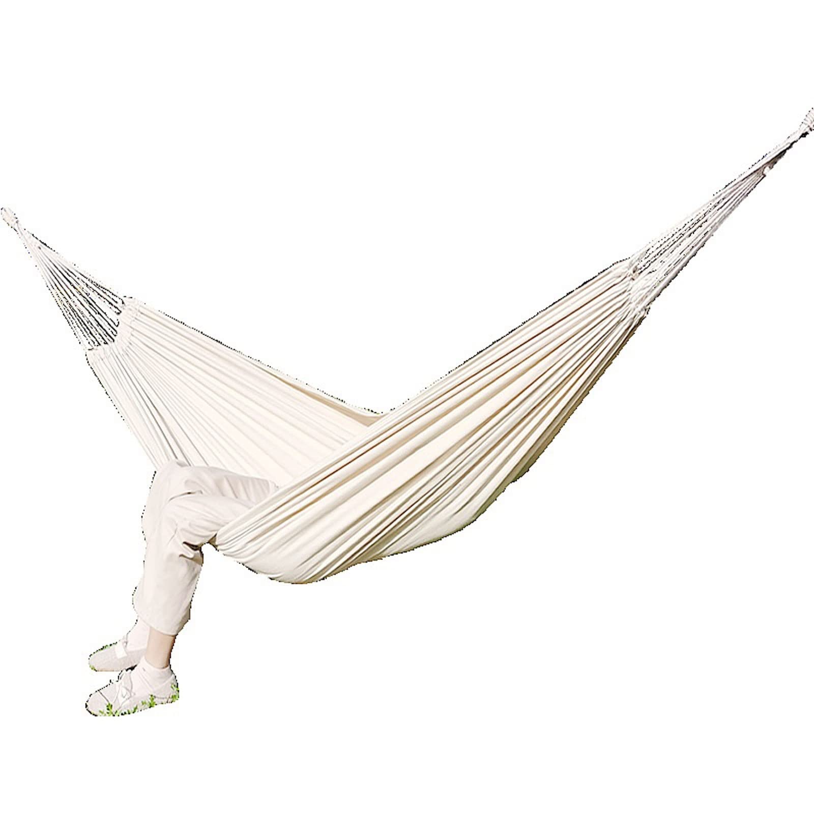 VRINO Hammocks, Swing-Bed Hammock Hanging Fabric Patio Double-Hammock Travel Outdoor Camping Canvas Hiking