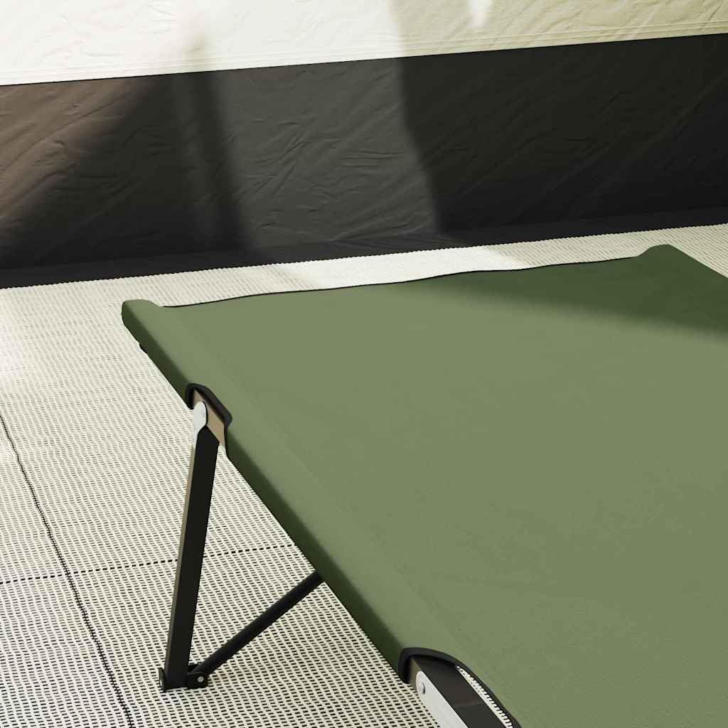 Generisch Klapp Schlafbett fürs Camping 2 pcs Grün 206 x 76 x 74 cm,Sportartikel,Outdoor-Aktivitäten,Camping Wandern,Camping-Möbel,Feldbetten-42003172