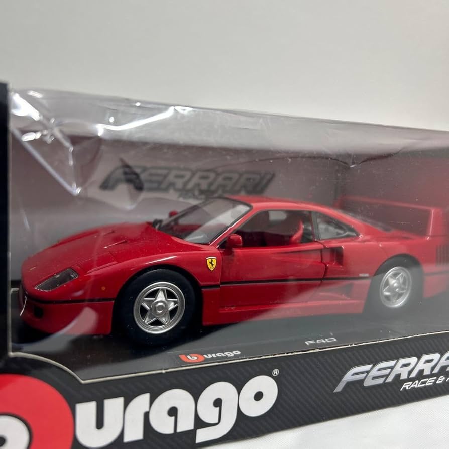 Amazon | 箱痛み burago 1/24 FERRARI F40 Red ブラーゴ