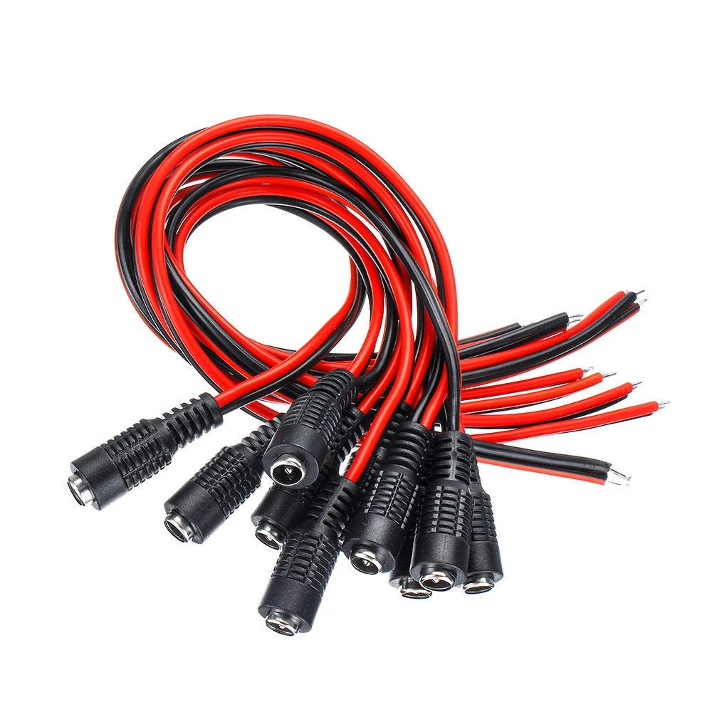 Connecteur DC femelle 5.5mm en cuivre pur de haute conductivité pour câblage d'alimentation DIY
