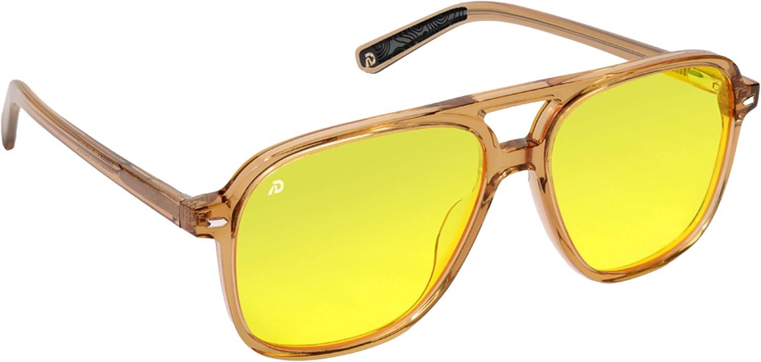 DREAM RECOVERY Blue Light Blocking Glasses for Computer, Gaming, Screen Fatigue - Reduce Eye Strain and Improve Focus - Retro Day & Night Set - Image 2