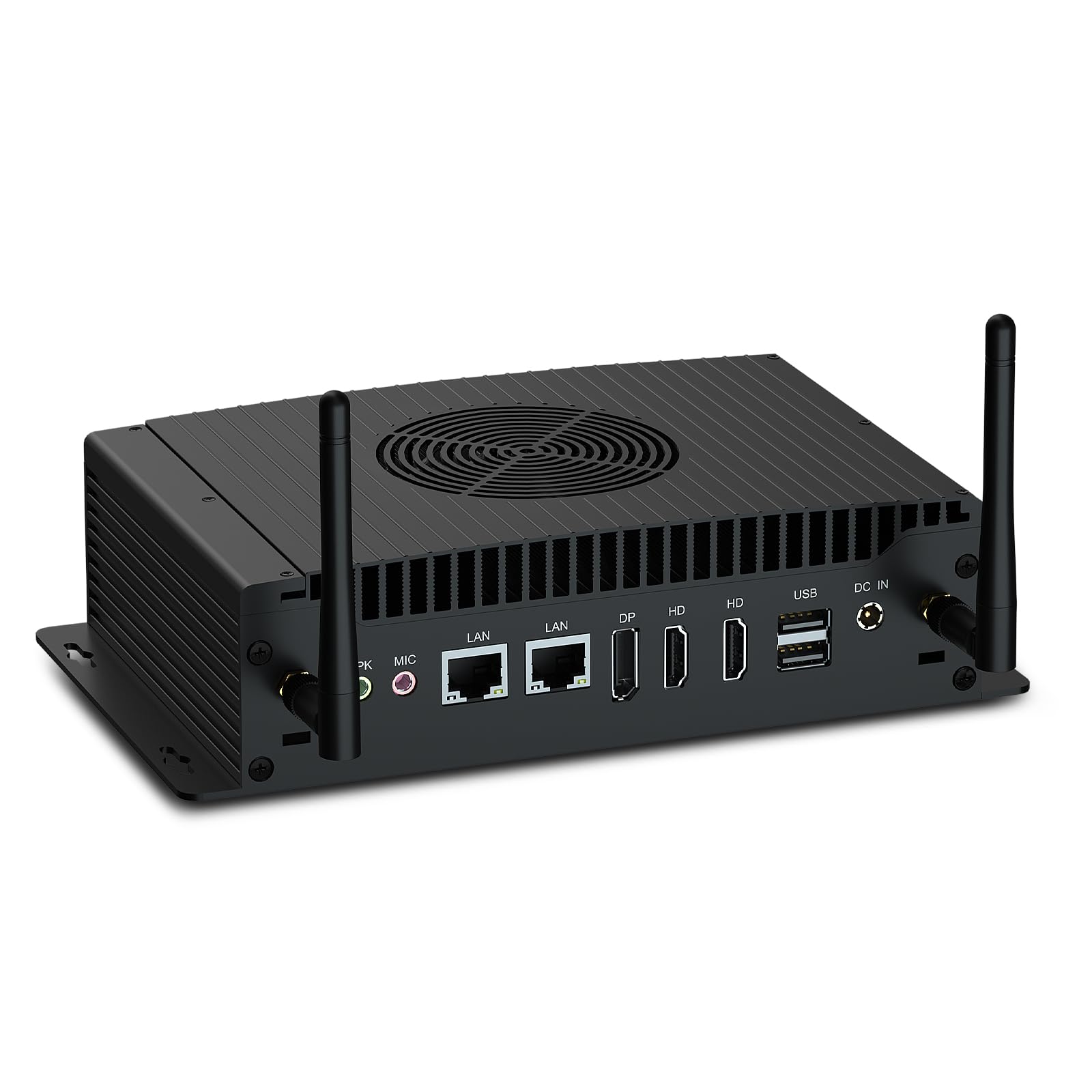 WEIDIAN Industrial Mini PC Core i7 10510U 32GB RAM 1TB SSD, Win 11 Pro Mini komputer (Fan Cooling&Dustproof) Obsługa Linuxa, 4K 2HD + DP, 2LAN, GPIO, 2COM RS232/422/485, 6USB WiFi6&BT5.2