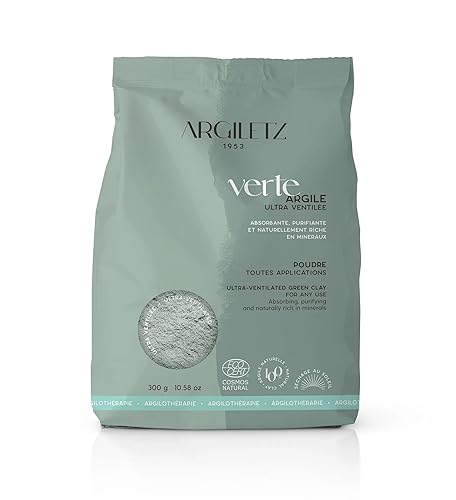 Miniatura 1 de Argiletz Laboratoires - Arcilla verde francesa | Ultra-ventilada | Obtenida y producida en Francia | 300 g/10.5 oz