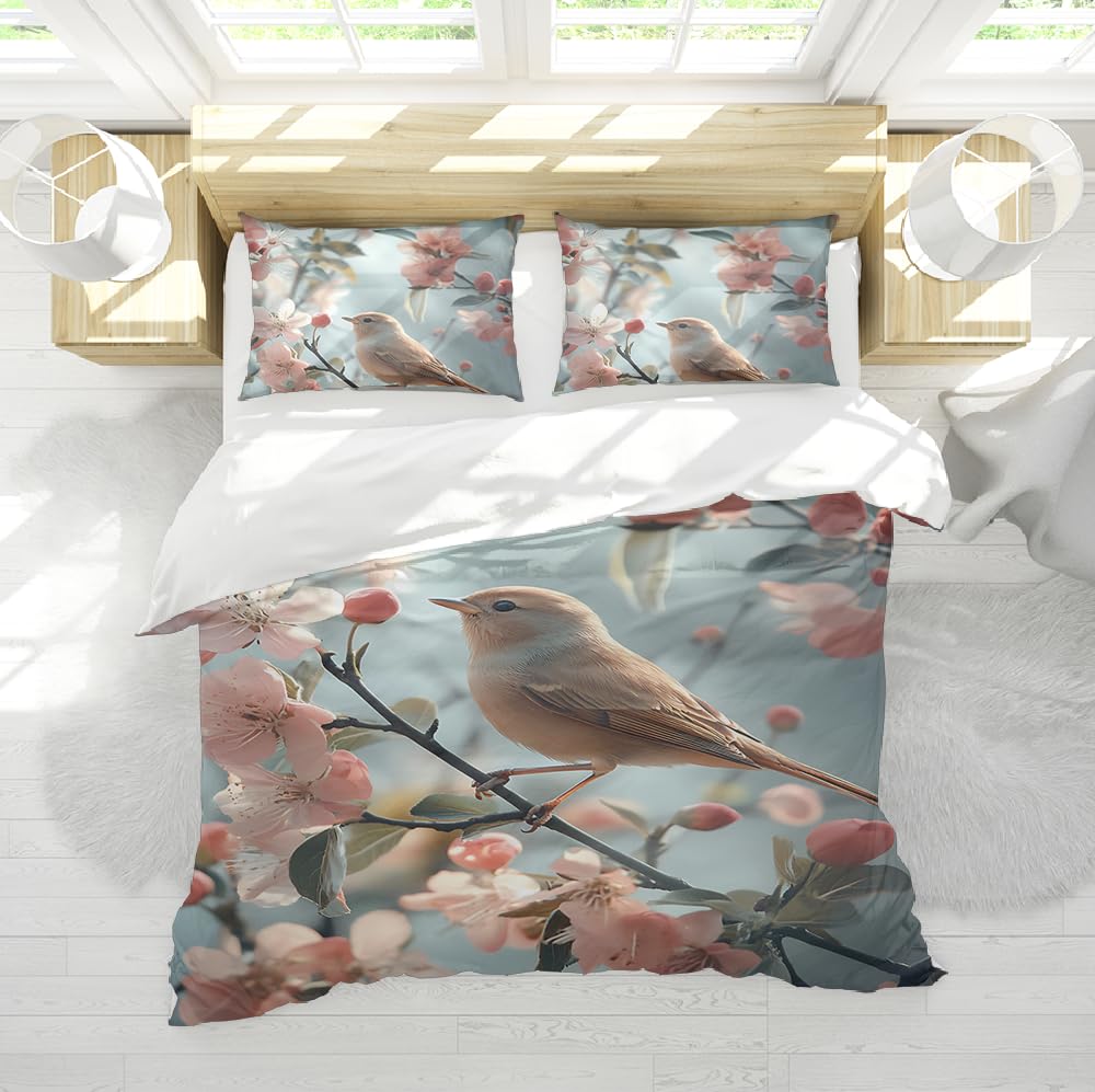 Ensemble literie fleurie haut de gamme texturé microfibre douce 260x240cm