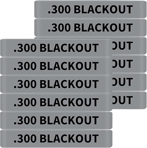 Vista 10 de Paquete de 12 bandas de marcado Miaozhun .300 Blackout Magazine 300 BLK Magazine Calibre Identificación