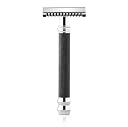 Parker 26C –Black Handle Three Piece Open Comb Double Edge Safety Razor & 5 Premium Platinum Double Edge Razor Blades gallery image