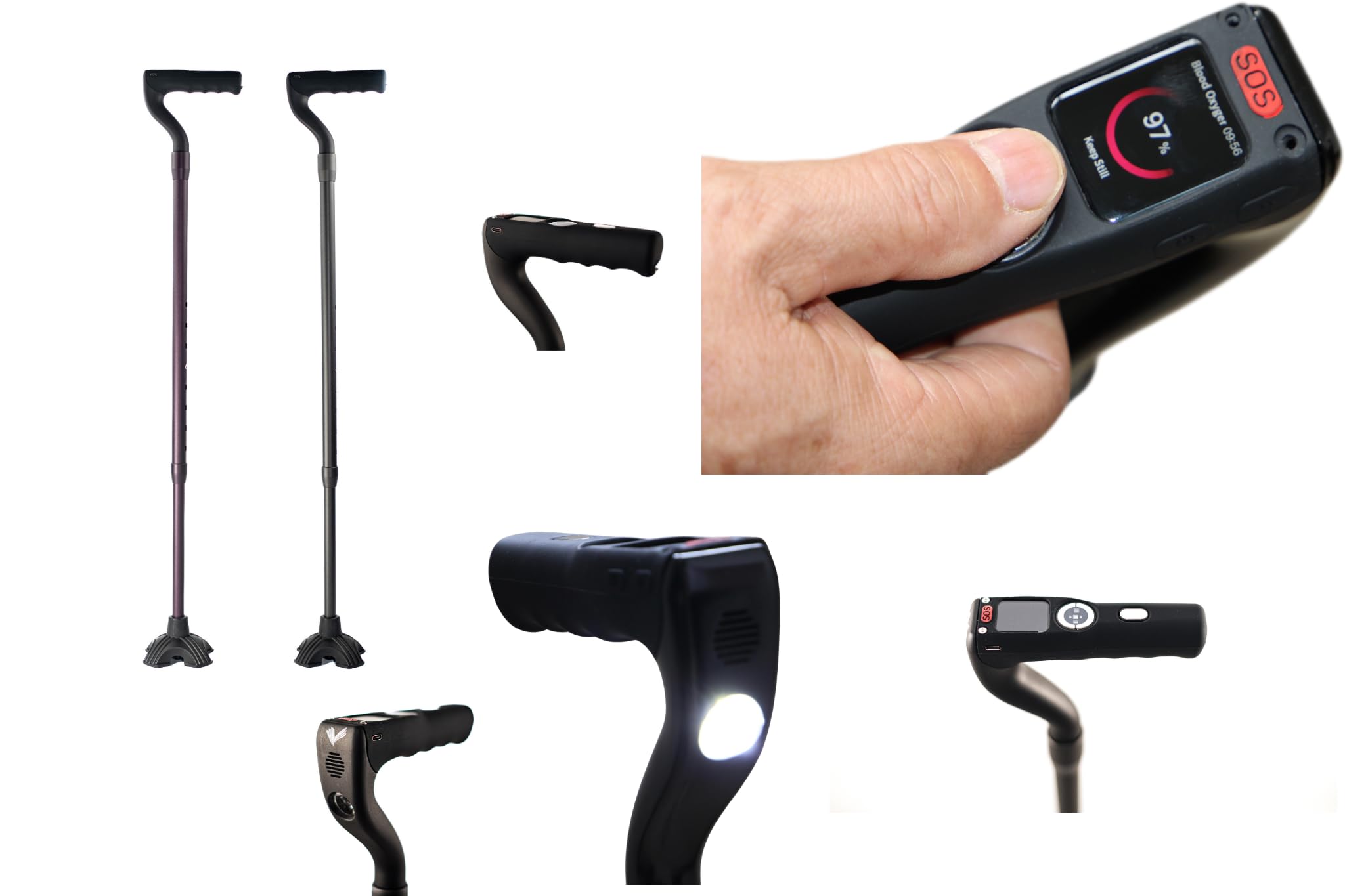 Amazon.com: VITAL CANE Smart Walking Stick with in Built Heart