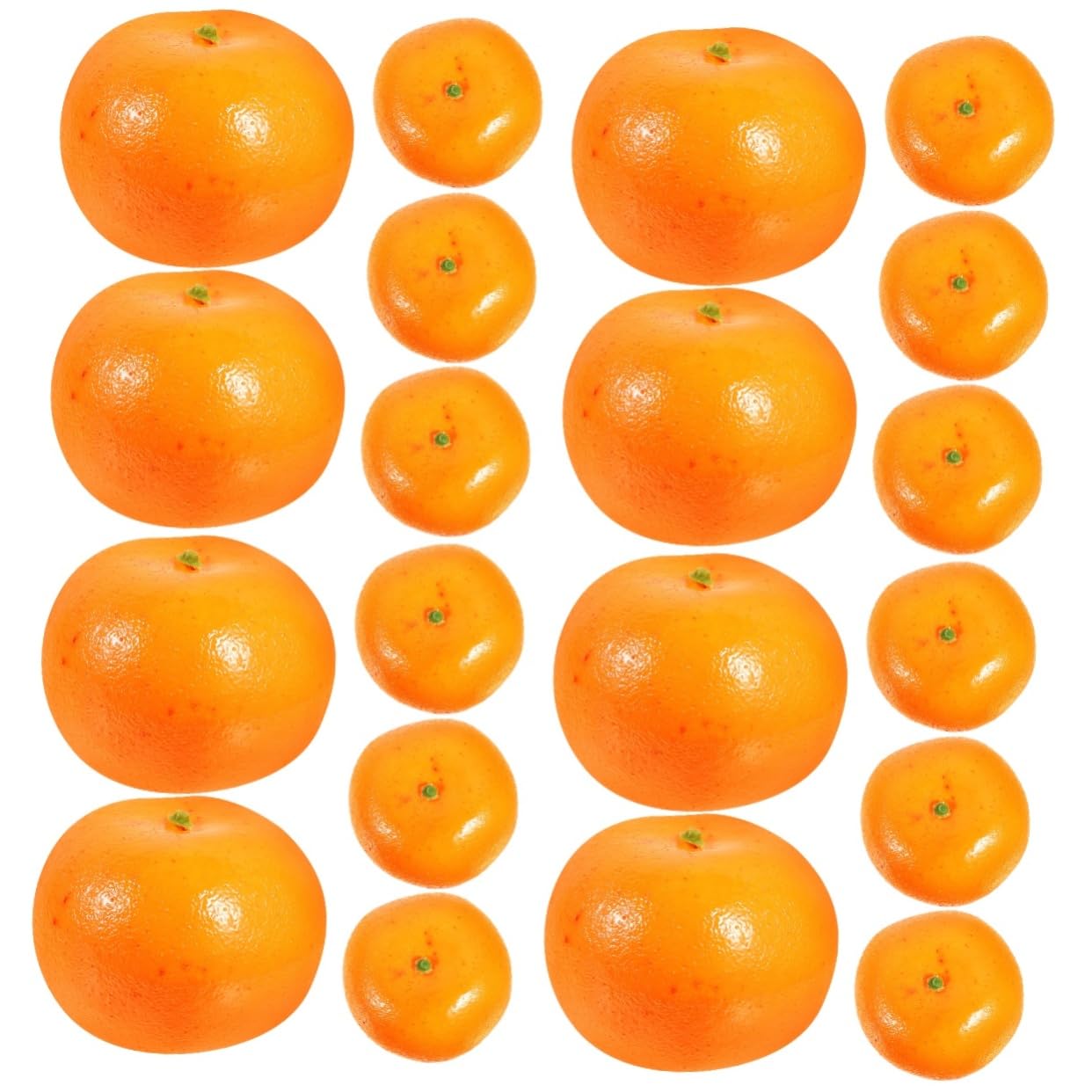 TOPBATHY 20stücke Künstliche Orangen Dekorationen Realistische Faux Früchte Für Heim Party Fotografie Modell Für Lernzwecke