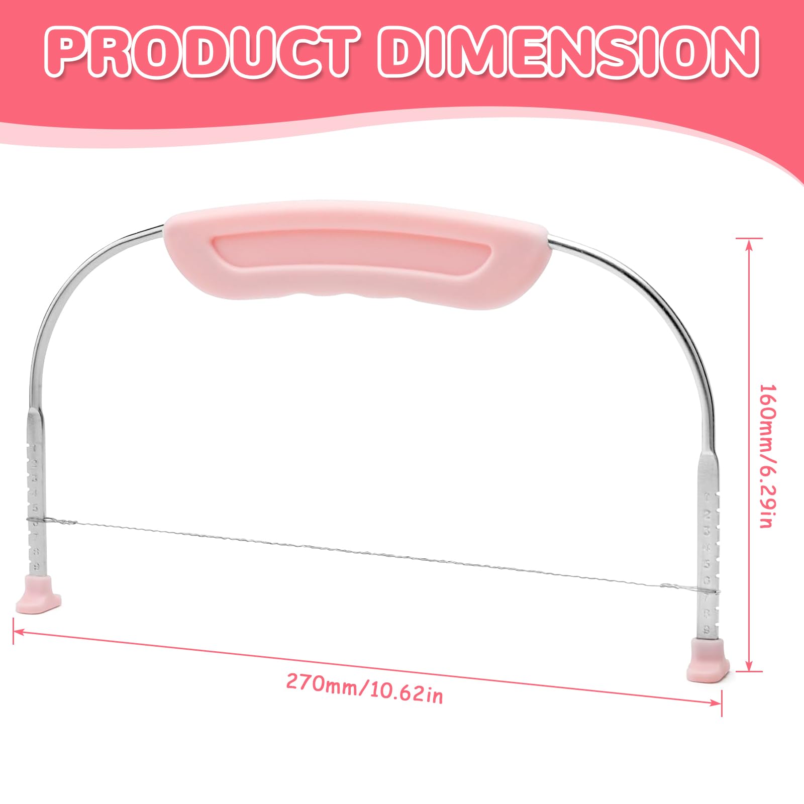 Couteau à Gâteau en Acier Inoxydable Réglable en Hauteur Cake Divider Coupe Gâteau Patisserie