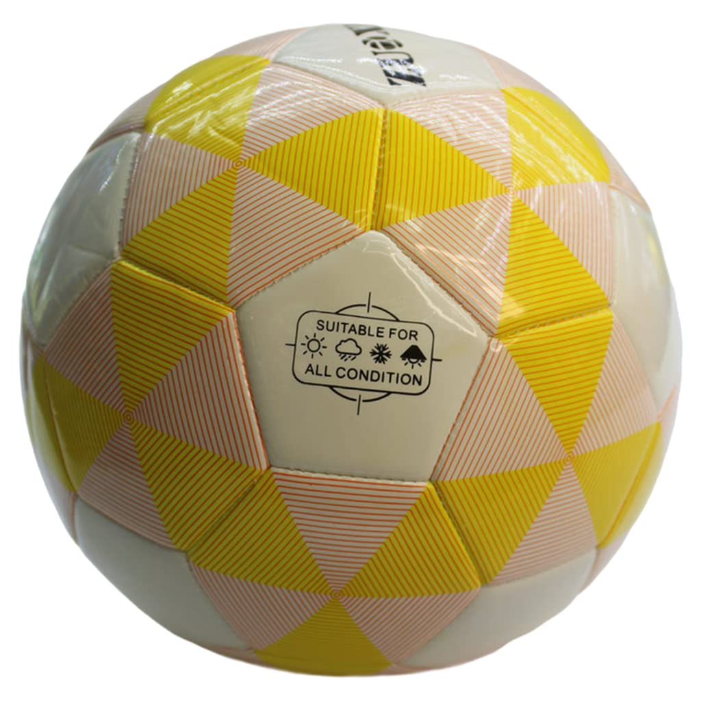 Enakshi® Soccer Ball Size 5 Match Balls Training Football for Girls Boys Yellow|Sporting Goods | Team Sports | Soccer | Balls-image-24