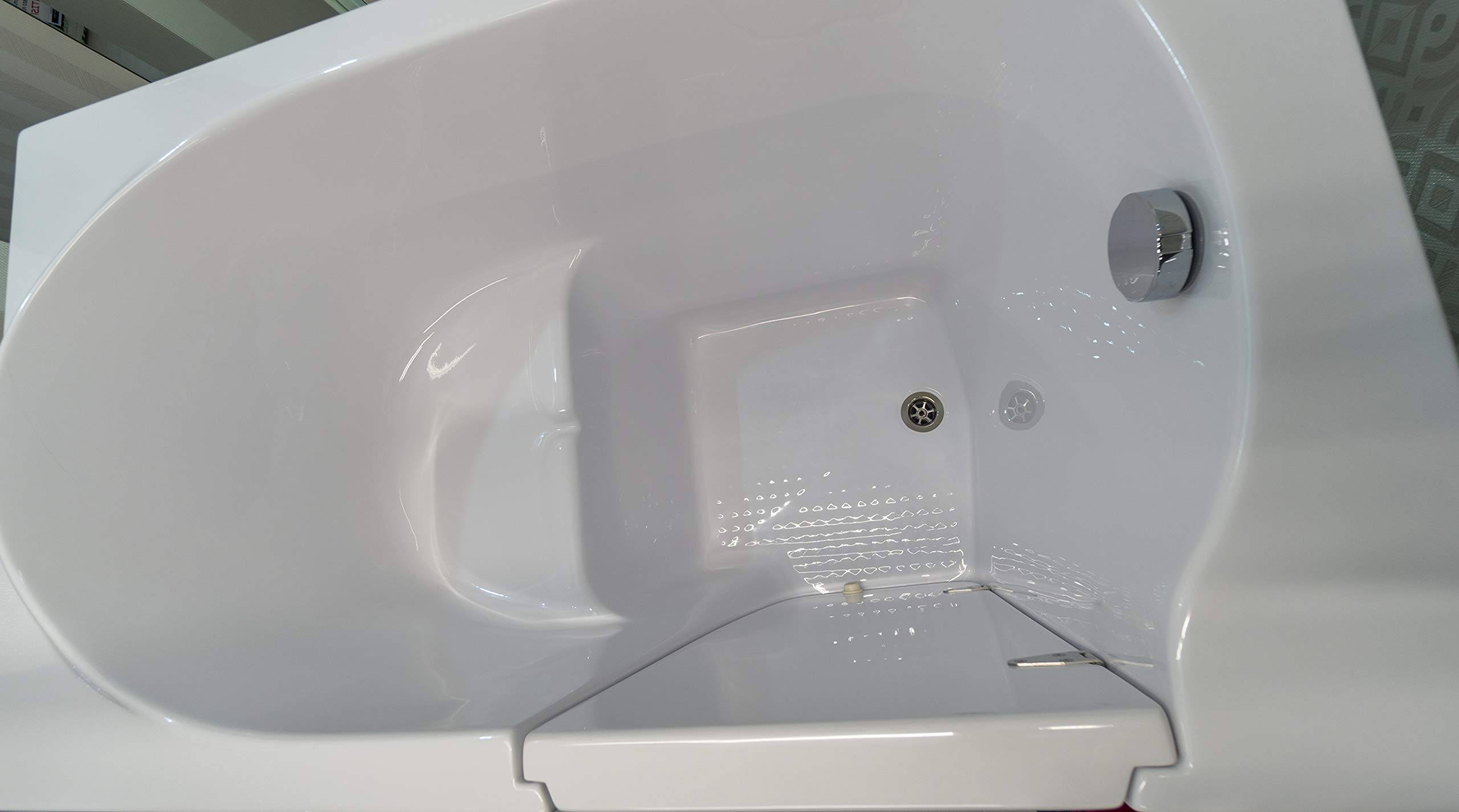 RUBIN per vasca da bagno, maniglia a sinistra, con soglia bassa (15") cm)