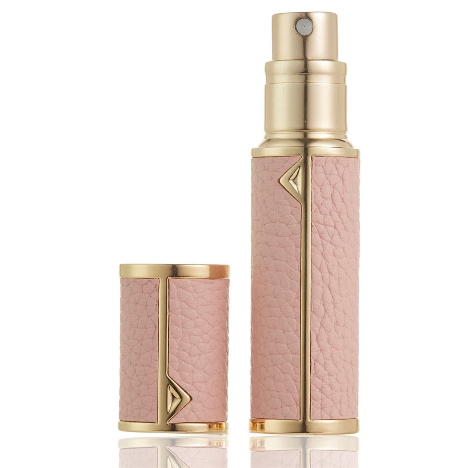 X spring Portable Pefume Atomizer, Mini Refillable Perfume Bottle With Spray, 5ml Fine Mist Fragrance Dispenser, Empty Perfume Spray bottle for Traveling and Outgoing (Pink)
