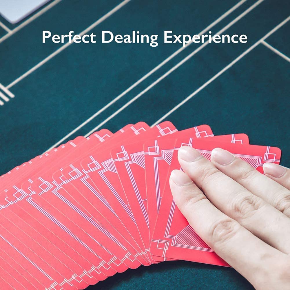 Tappetino da Gioco da Tavolo in Feltro per Tavolo da Poker, Poker Professionale con Borsa per Il Trasporto, Giochi di Poker con Layout da Casinò, Blackjack, Casinò, 3 mm di spessor