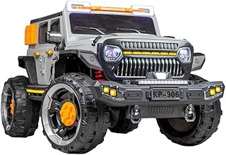 سيارة ركوب كهربائية مع ريموت كنترول للأطفال من كليو موديل KP-906 بلون رمادي