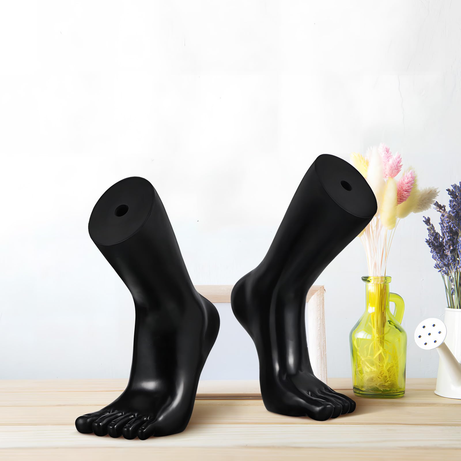 GANAZONO Realistisches Fußmodell von Socken zur Präsentation aus Vinyl mit Einzigartigem Design und Knöchelarmbändern im Einzelhandel oder Ausstellungen