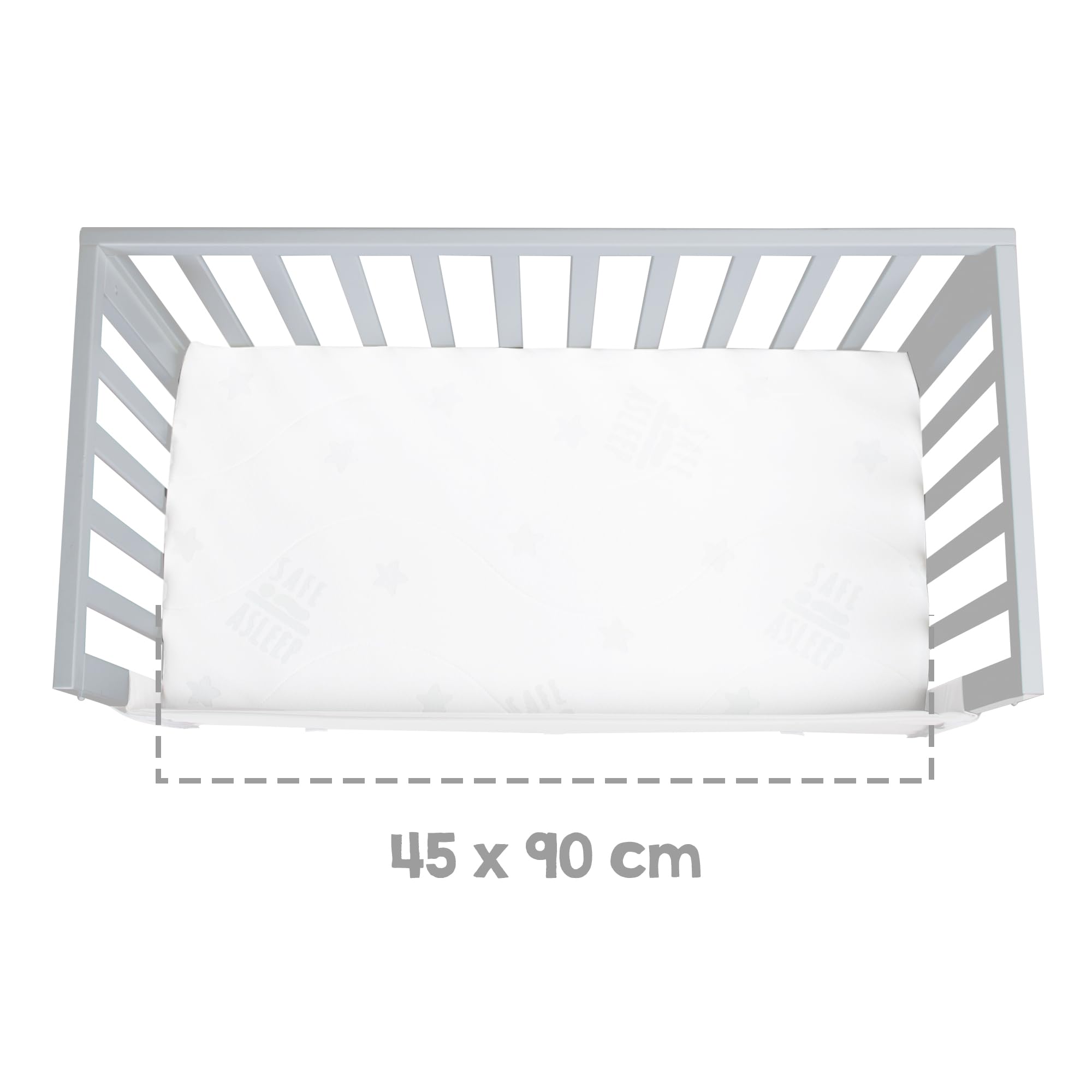 roba Lit et Berceau Cododo 'roba Style' 3 en 1 avec Barrière, Matelas et Bordure en Maille - Réglable en Hauteur pour Lit Parental - Barrières Latérales Amovibles - Dès la Naissance - Bois Gris