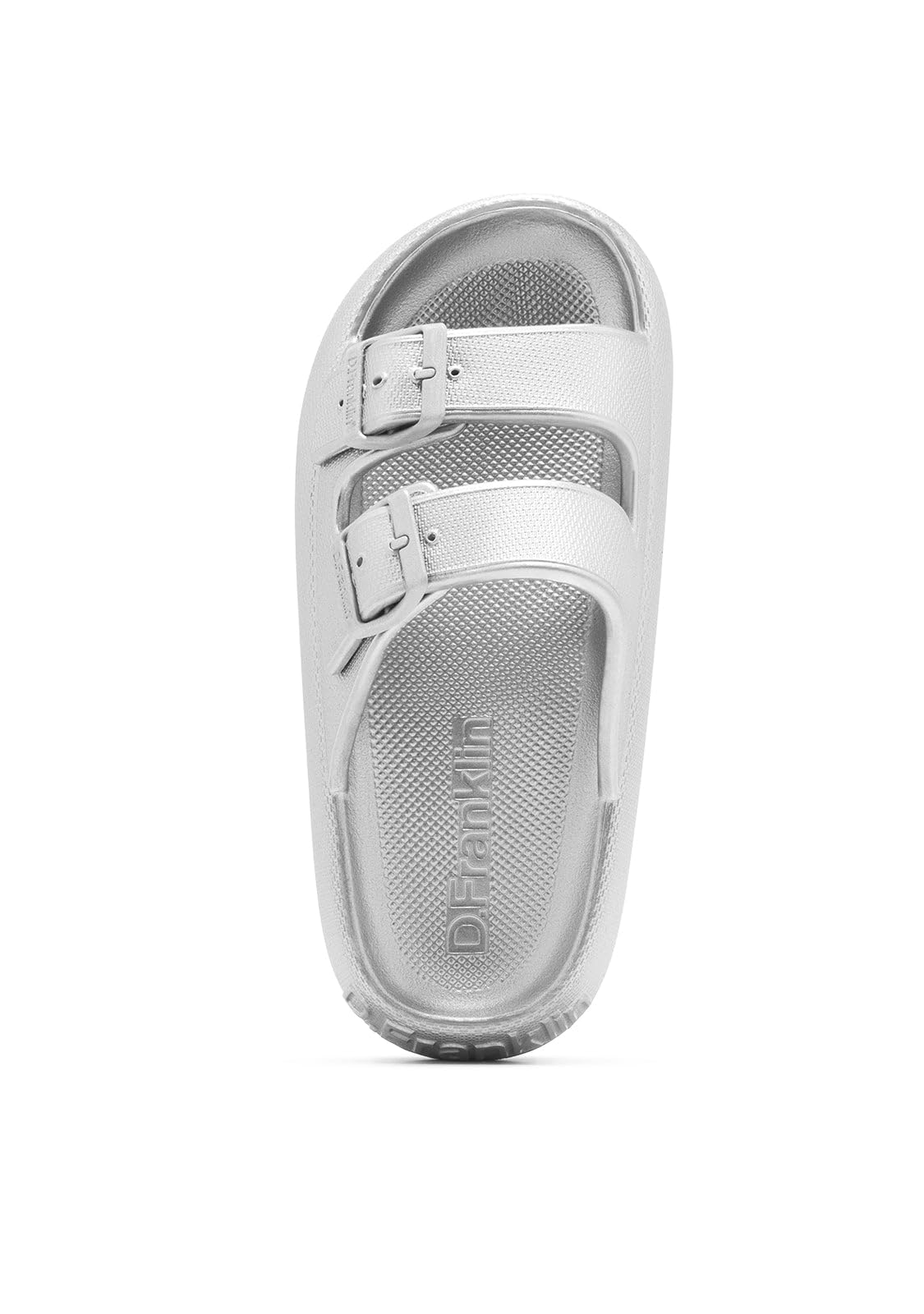 D.Franklin Sandalias Mujer Bloomer Bio Silver - Sandalias deportivas planas cómodas para verano - Talla (38) - Modelo bloomer