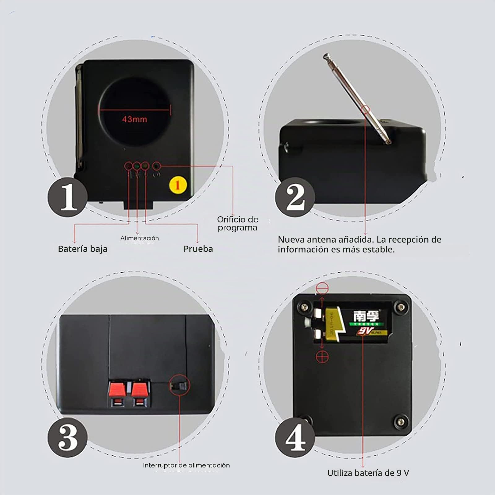 Máquina de encendido de fuegos artificiales fríos (8 unidades) con funda protectora + 2 mandos a distancia, sistema de control remoto inalámbrico, para escenario de bodas