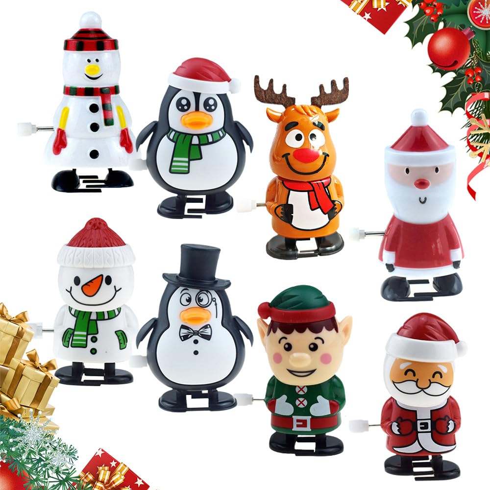 Christmas Wind Up Toys, 2024 New Christmas Stocking Fillers, Eve Box  Fillers, Party Bag Fillers for Christmas Party Snowman Gifts Walking Penguin - Main Image