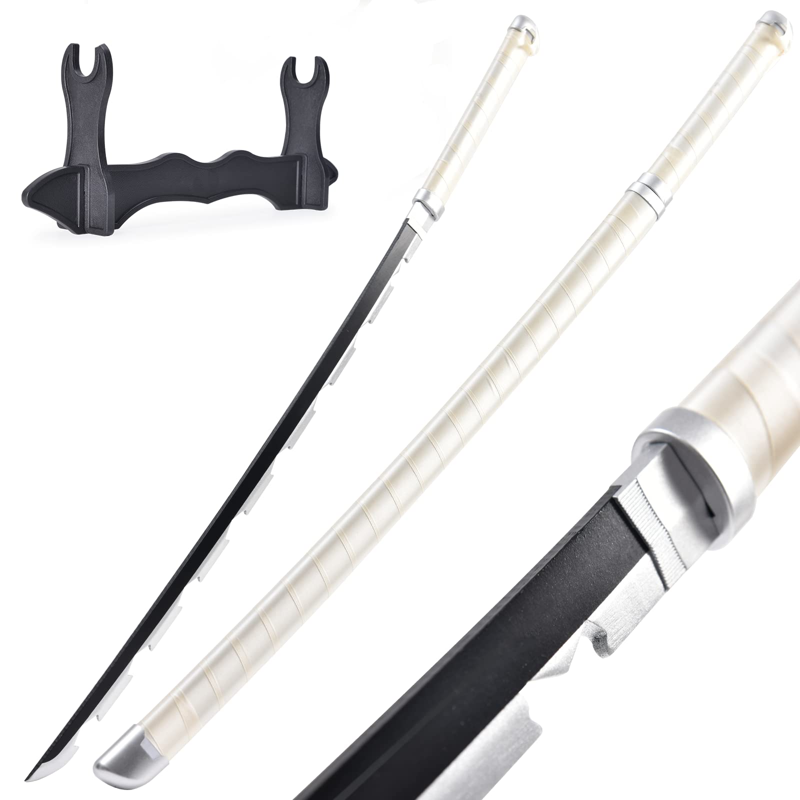 Demon Slayer Sword 41inch - with Stand Anime Sword- Zenitsu Sword & Tanjirou Sword & Rengoku Sword - Various Styles Available