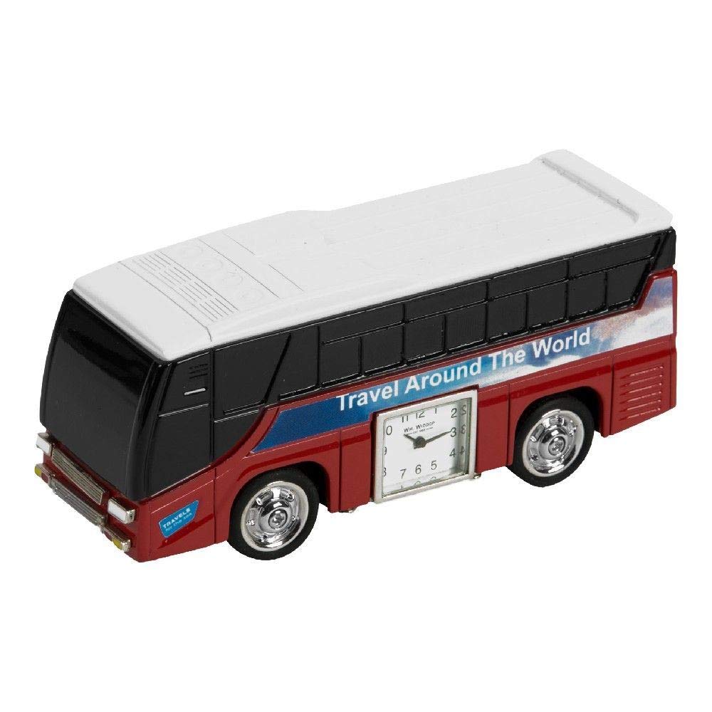 WILLIAM WIDDOP Miniature Clock - Red Bus