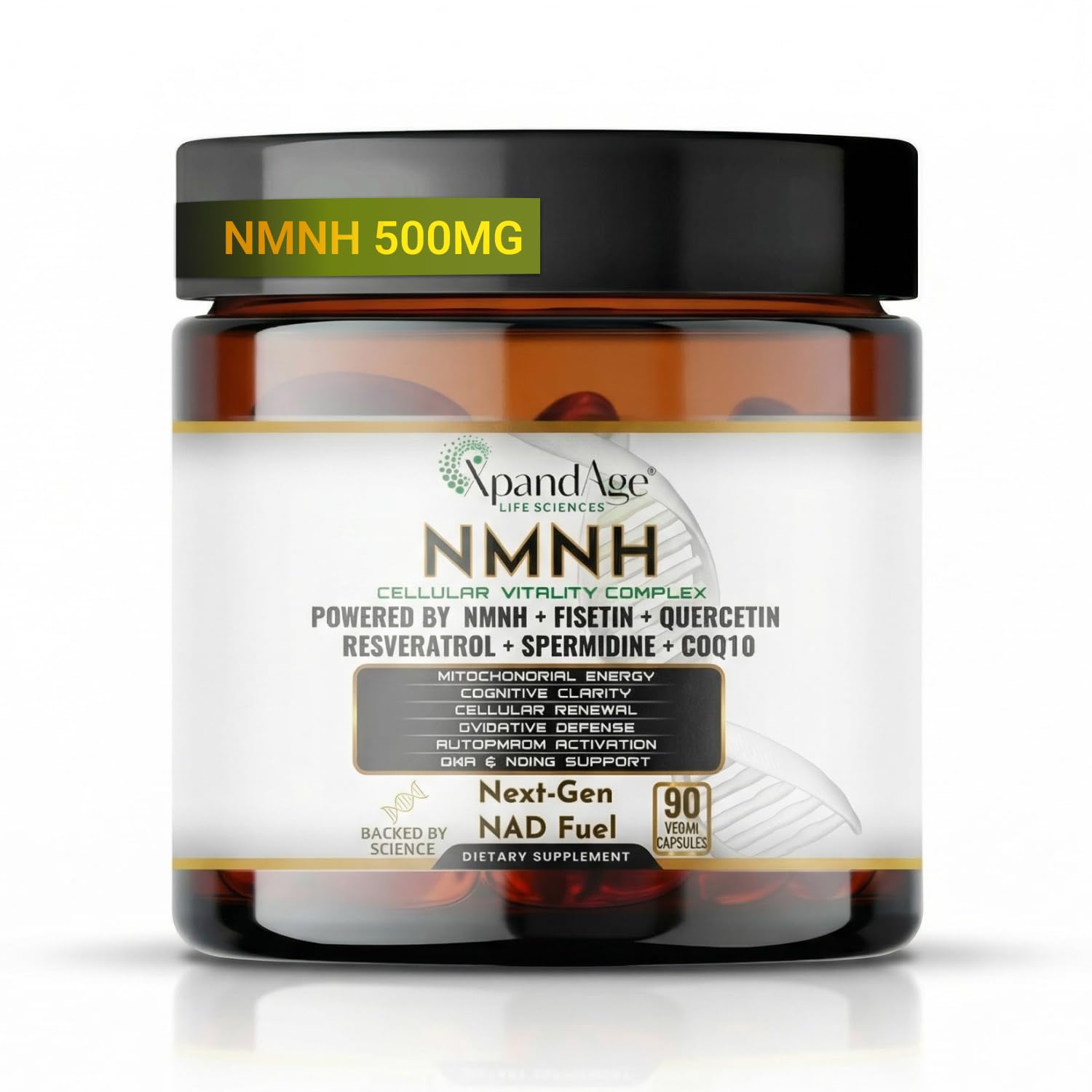 Xpandage NMNH 500mg Supplement, 90 Vegan Capsules