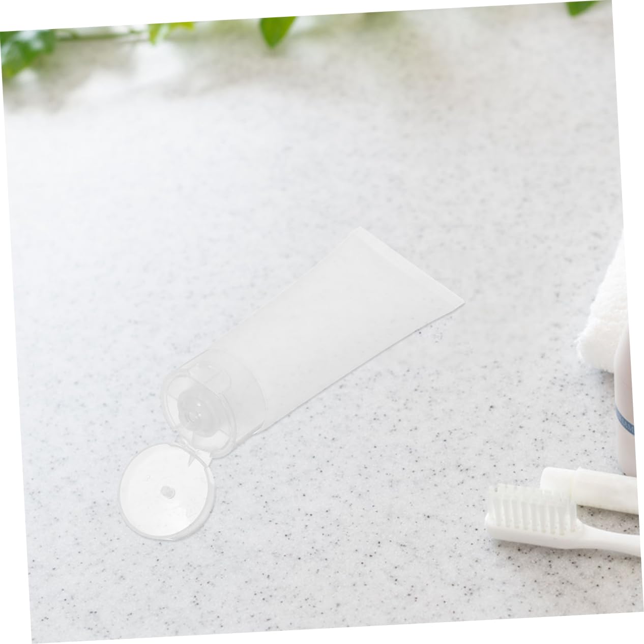 Gatuida Contenitori da Viaggio Refillabili 50 Pezzi 50ml Pp Pe Bianco | Articoli da Toilette e Dentifricio, Uso Quotidiano e Viaggio, Tubi Flessibili con Tappo a Ribalta