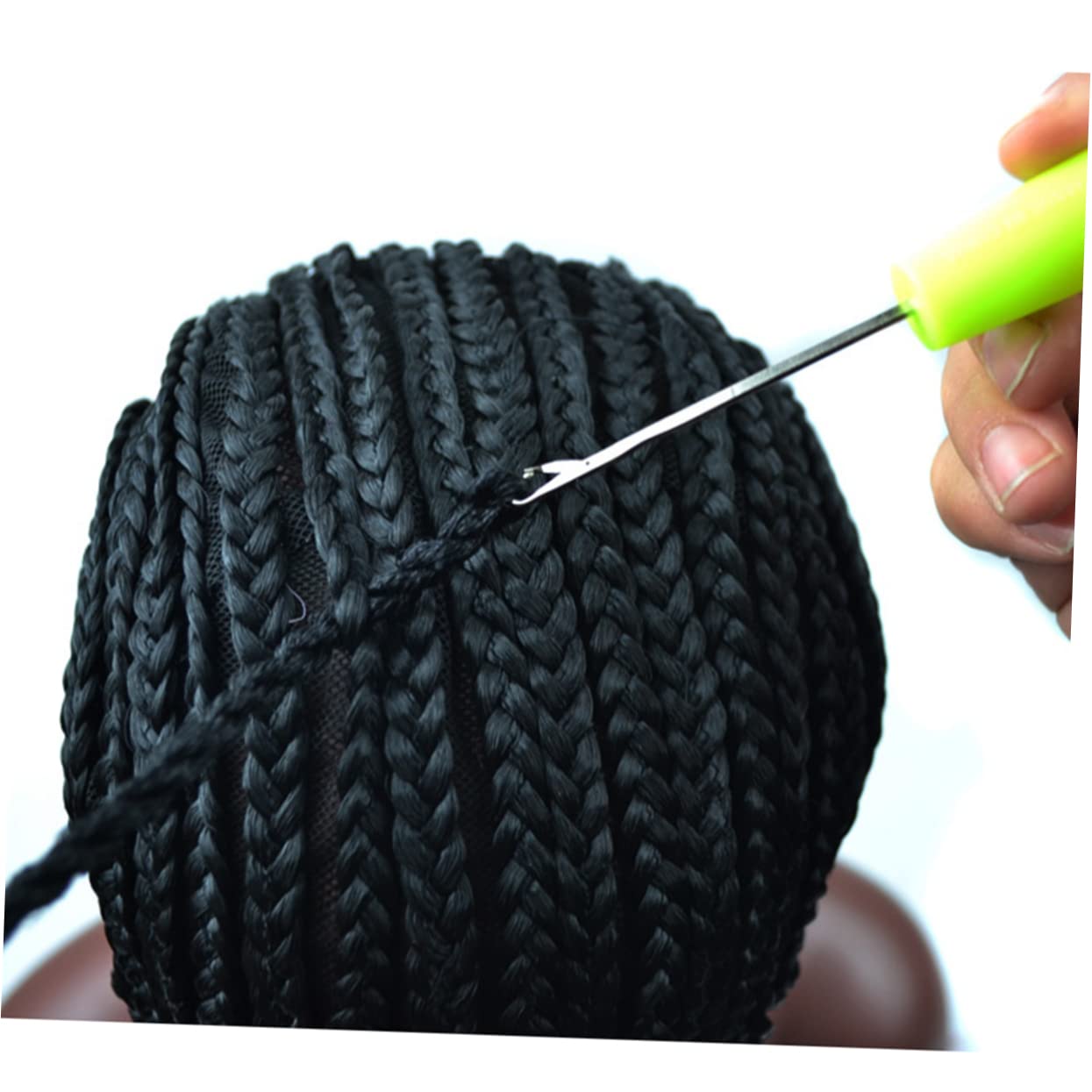 3 Piezas casquillo de la peluca wig cap gorro para pelucas gorra de cúpula de pelucas gorro trenzado agujas de ganchillo gorro de peluca de ganchillo gorras para hacer pelucas