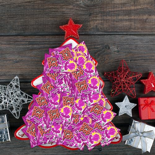 image for Ring Pop Purple Colorfest Holiday Candy Purple Lollipops - 30Ct Bulk C