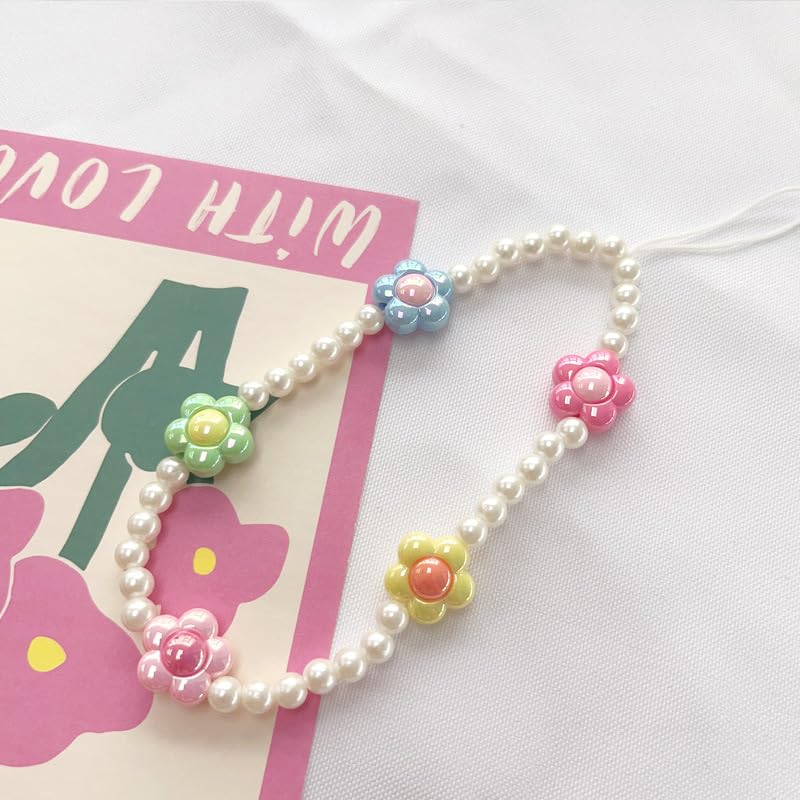 Image of Beaded Camera Wrist Strap Cute Digital Camera Charm Lanyard, Phone Wristlet Charms, Phone Chain for Camera