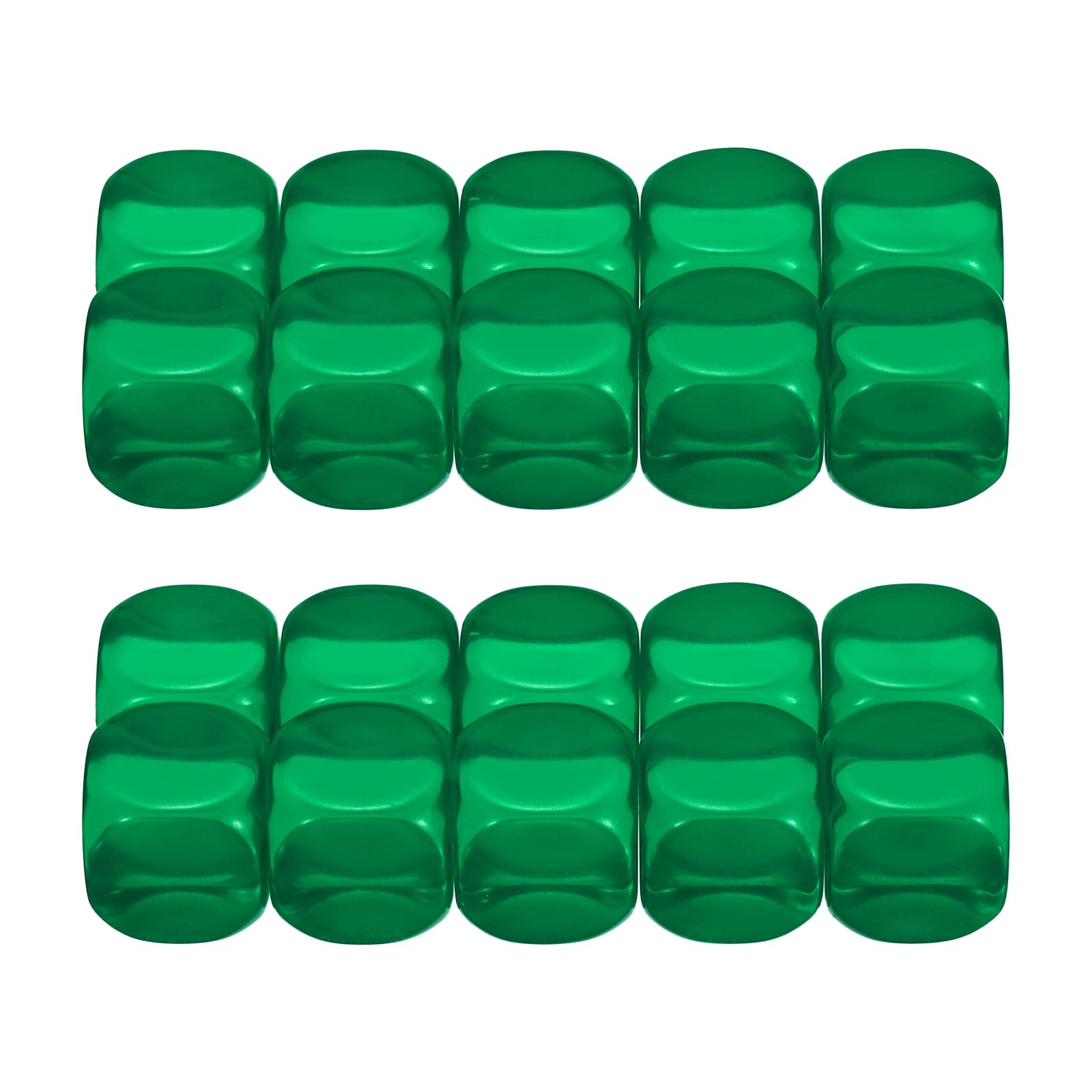 PATIKIL 16mm Clear Acrylic Dice Blank