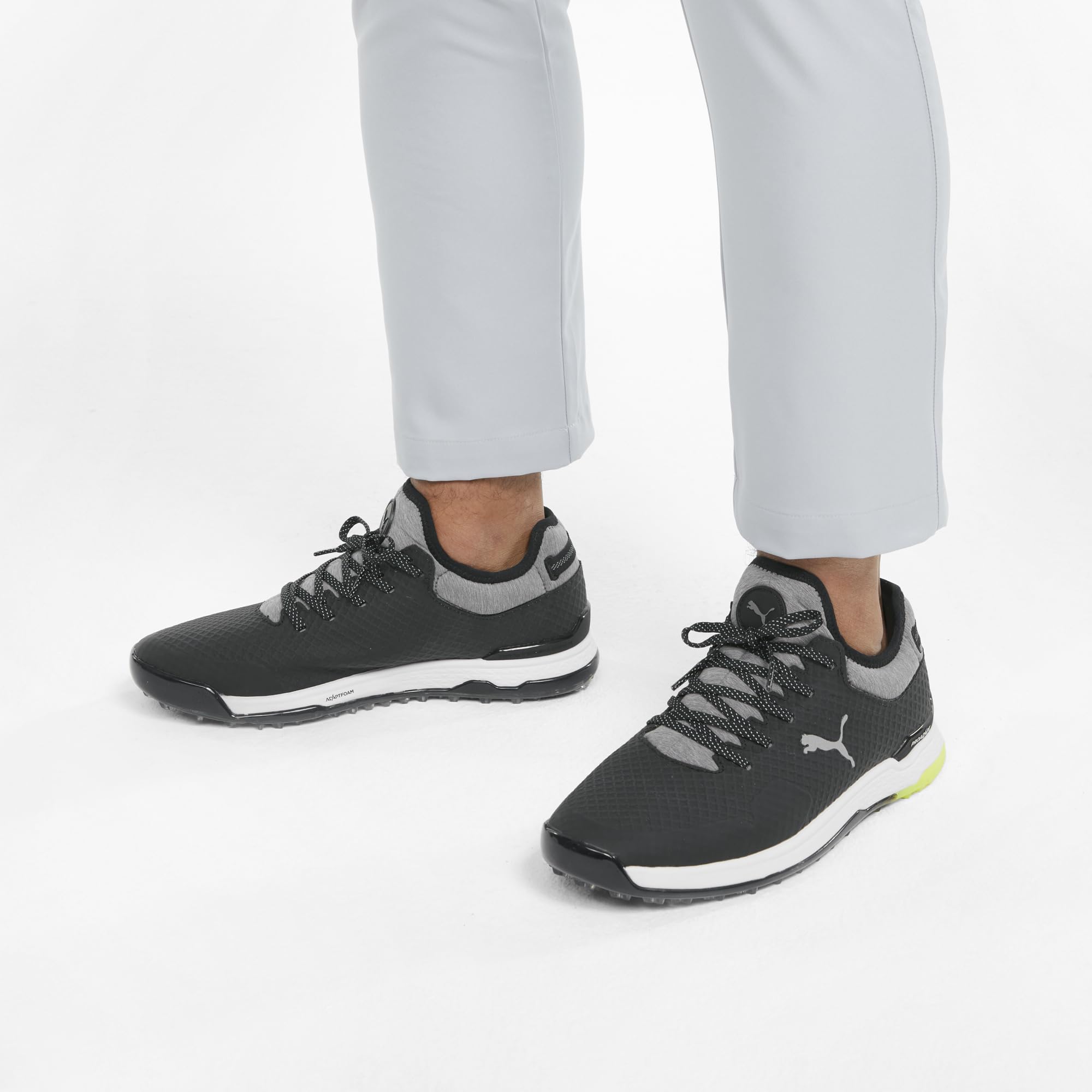 Puma Zapatos de Golf Proadapt Alphacat para Hombre, Negro/Plata, 47 EU