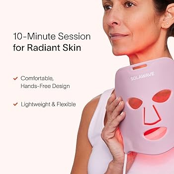 Amazon.com : Solawave Red Light Therapy Mask for Face | Red & Near