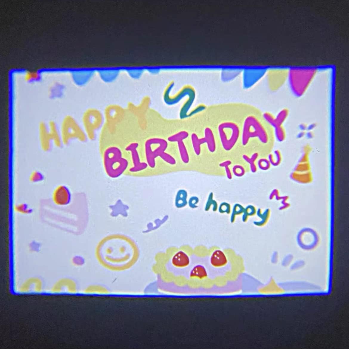 Amazon.co.jp : Welltopia ハッピーバースデー写真プロジェクター 誕生
