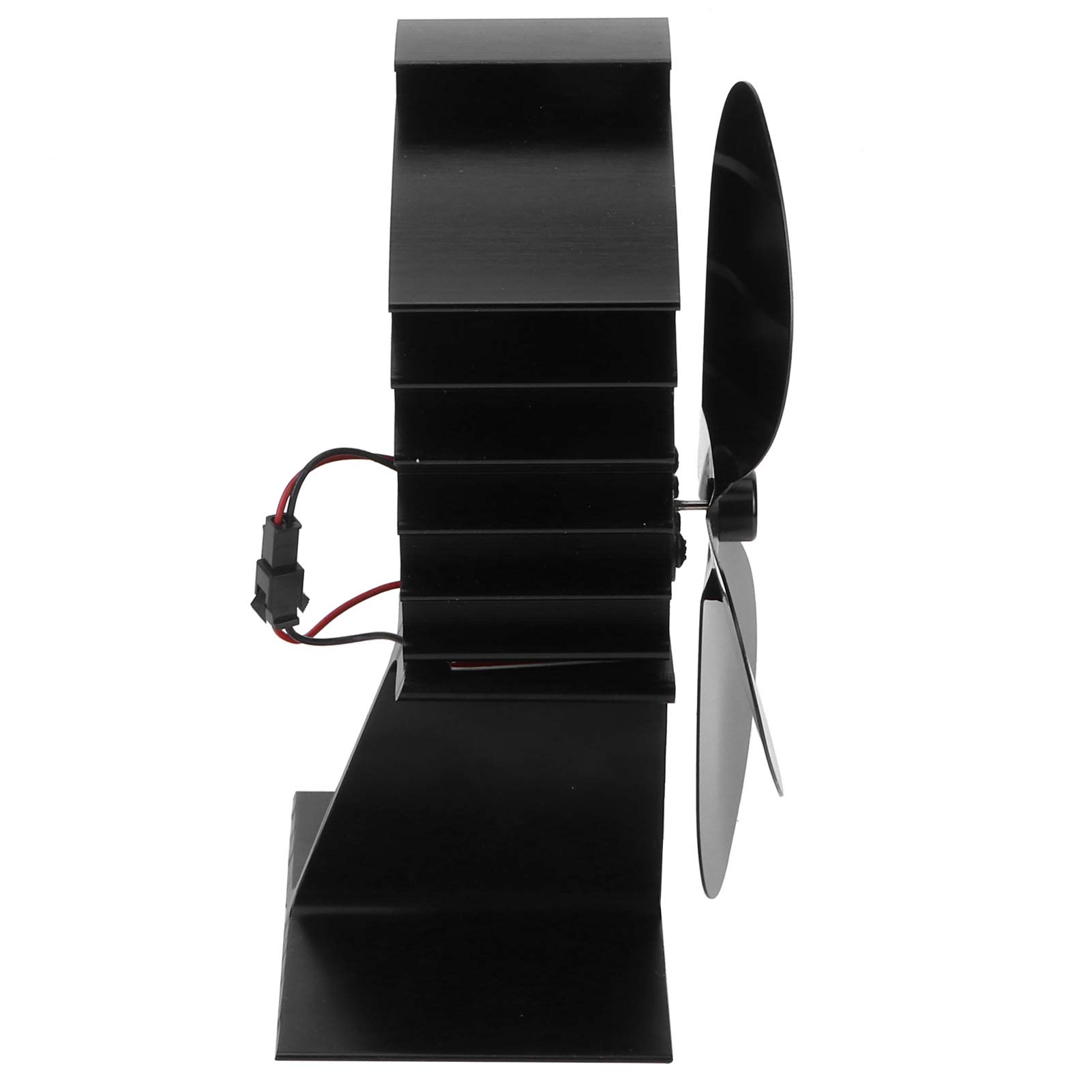 Qcwwy Wärmebetriebener Ofenventilator, Kaminventilator 4 Flügel for Holzofen Kamin