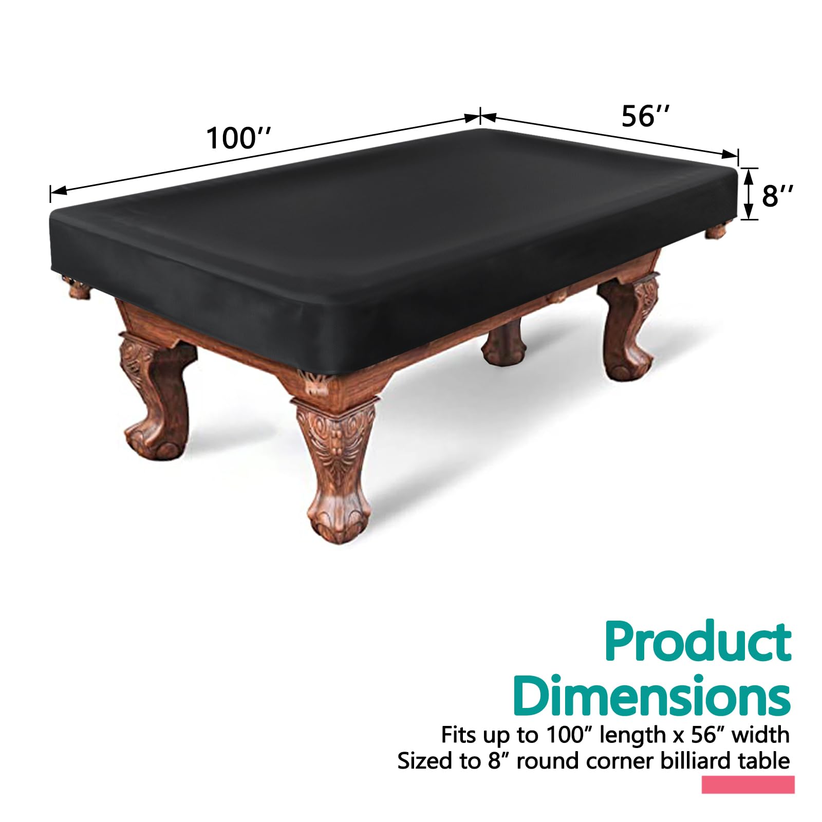 8' Kentucky UK Billiard Table Cover by Holland Bar Stool Co.