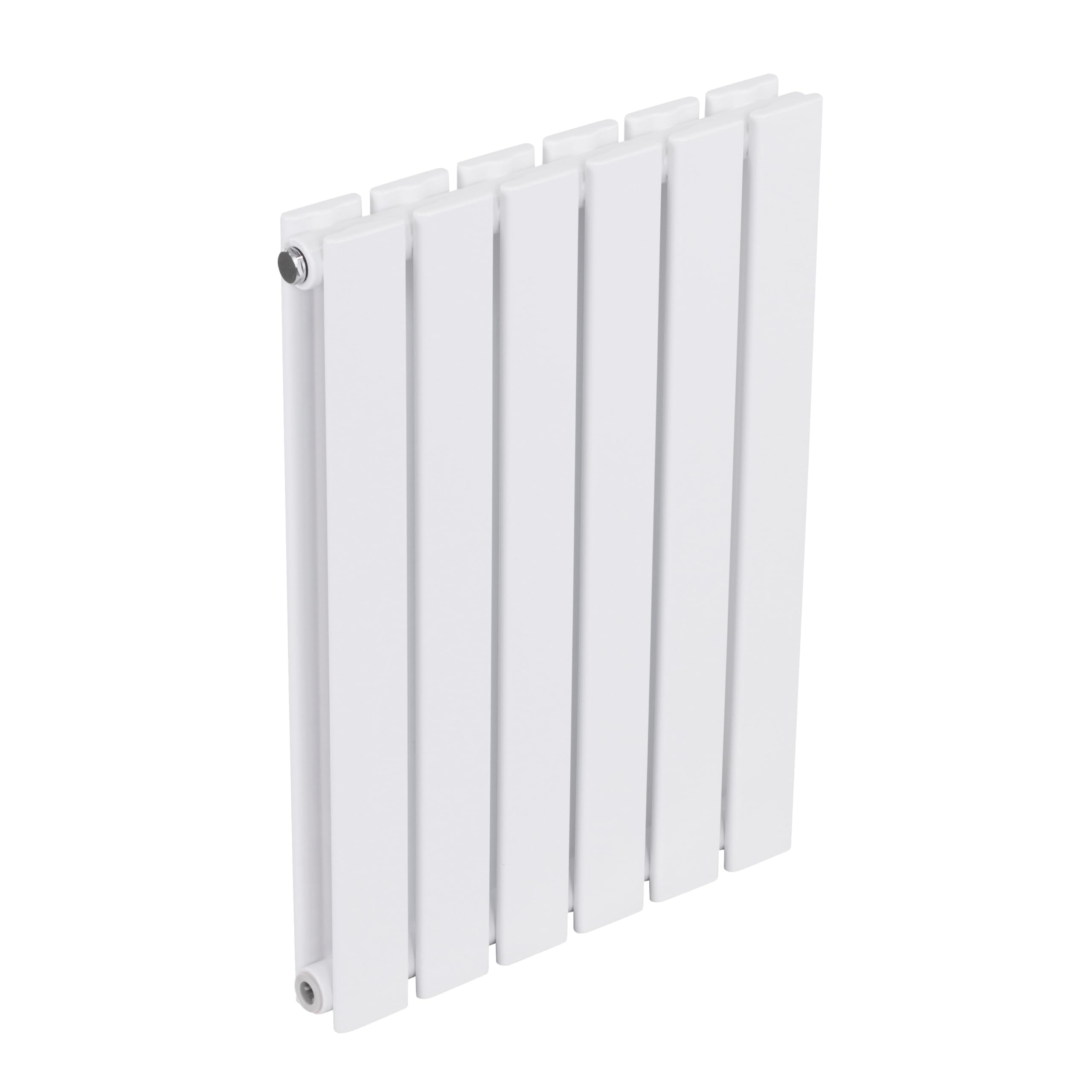 Baridi Horizontal Double Flat Panel Radiator 600 x 420mm, 6 Fins, Efficient Heat Output, Central Heating, White – DH348