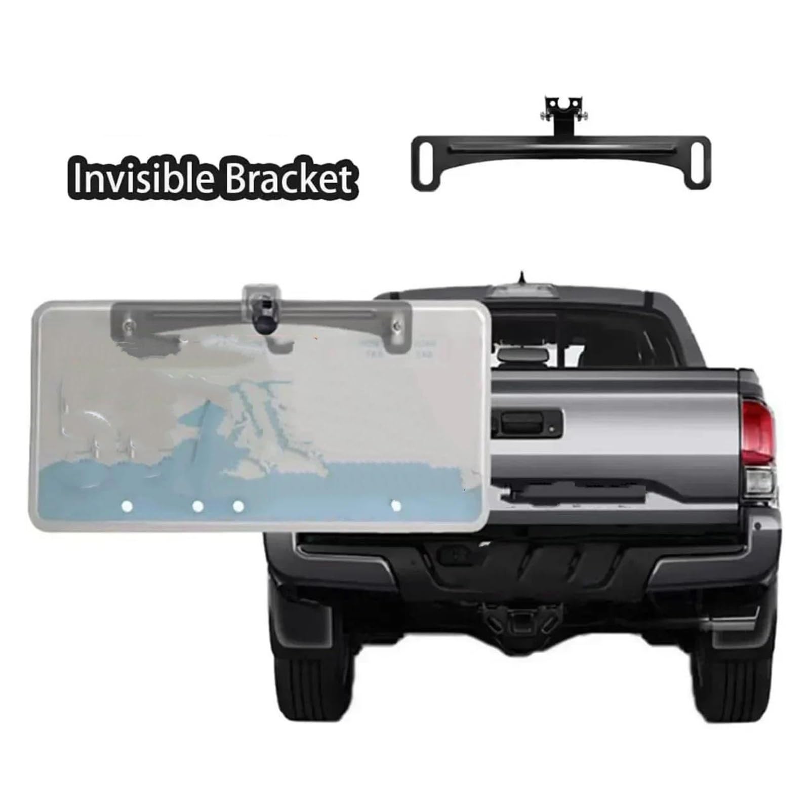 Magnetische Set Nummernschild Montiert 170 Grad AHD 720P Oder 1080P Rückwärtsparken Für Autos Rückfahrkamera Funk(AHD1080P)