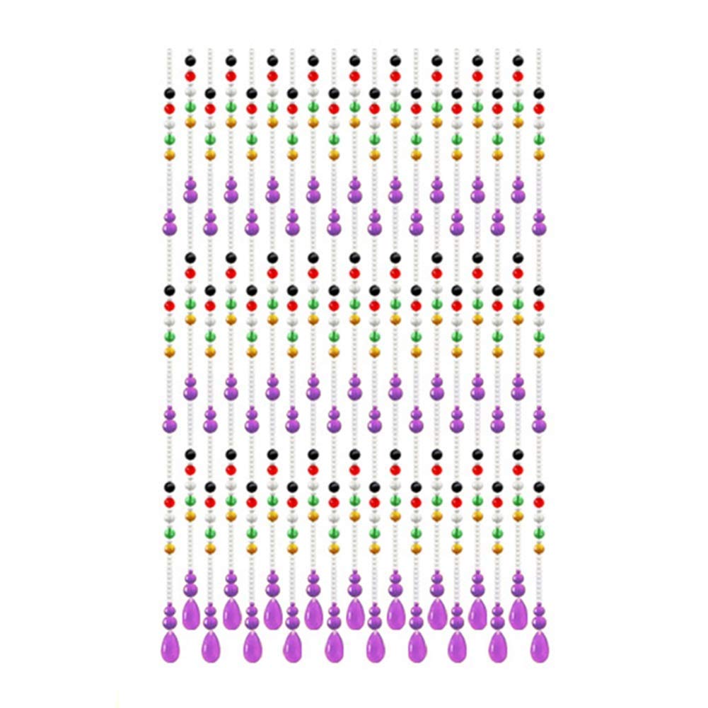 20 Strands Beaded Door Curtains for Doorways Bead String Curtain for Room Dividers Crystal Glass Home Living Room Entrance Decoration Hanging, 3 Colors (Color : A, Size : 100x180cm