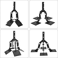 Vista 2 de Weathervane - Soporte ajustable para cúpula de acero, para techo con extensión de soportes de montaje, 4 placas