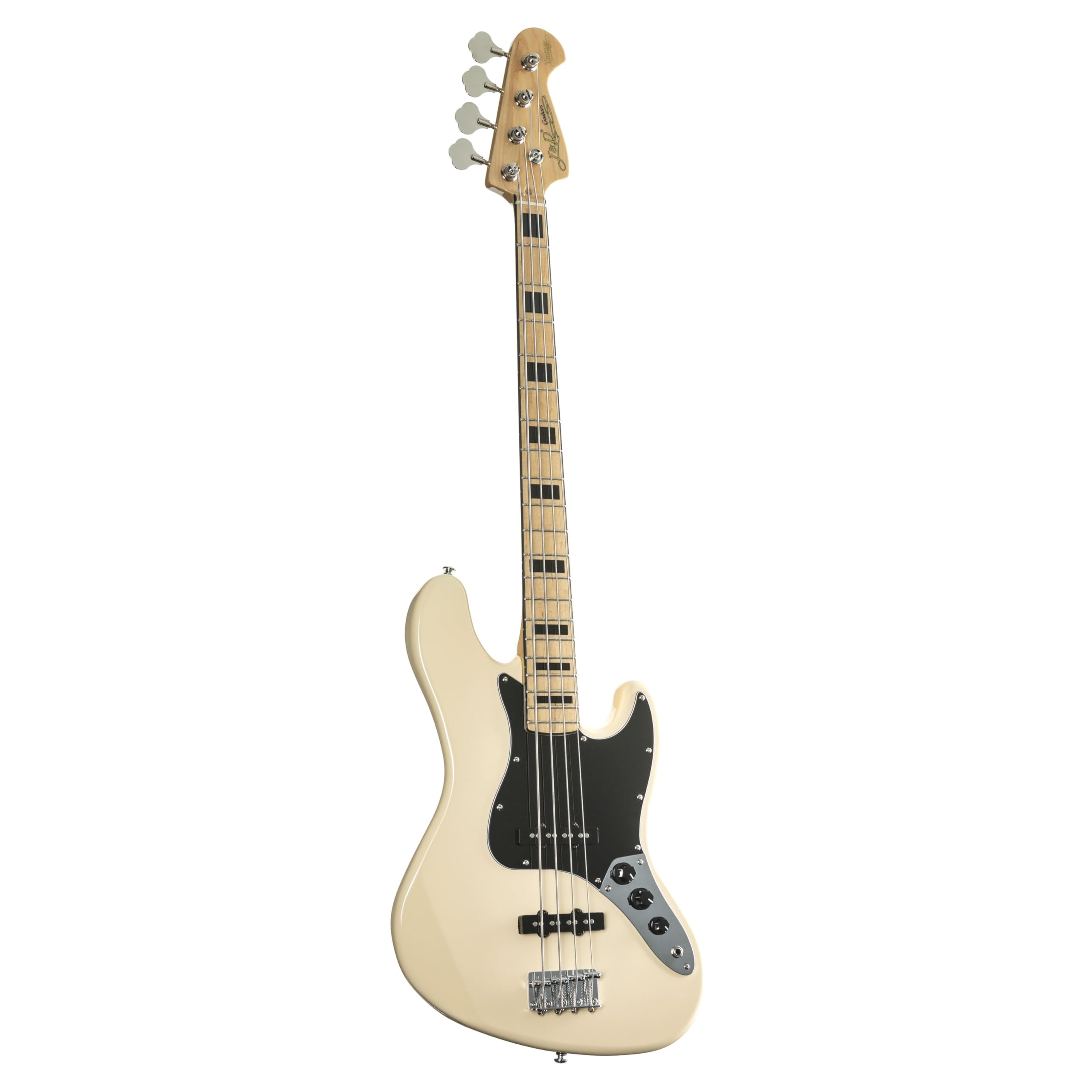 J & D JB Vintage 1975 Electric Bass (Vintage White) - Basso elettrico a 4 corde
