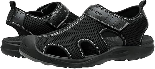 Miniatura 7 de CAMEL CROWN Sandalias de senderismo de malla para hombre, sandalias de playa con punta cerrada, para atletismo, al aire libre, verano, impermeables