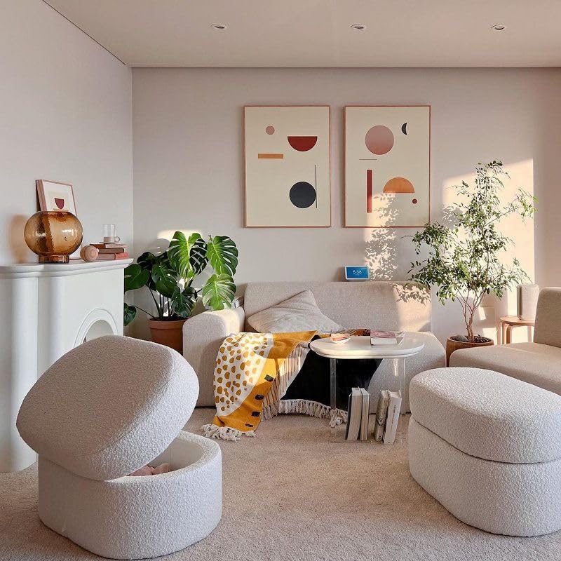 Amazon｜【Russel】収納付きスツール オットマン ソファ チェア 椅子