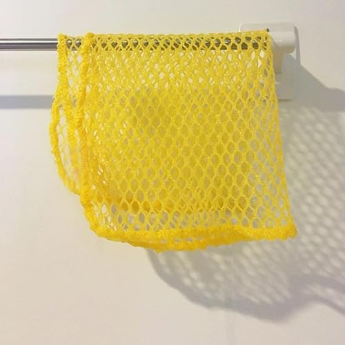 Miniatura 5 de Depurador de malla de 5 piezas, perfecto para lavar platos, secado rápido, no más esponjas con olor de 11.5 x 11.5 pulgadas (rosa 2+amarillo 3)