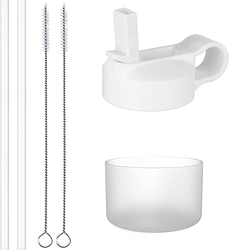 The Mass Tapa de popote y funda para botella de agua térmica Hydro Flask de boca ancha y otras marcas